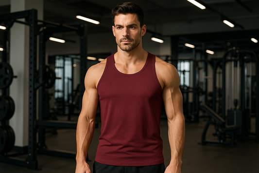 Professional men's tank top gym workout fitness vest