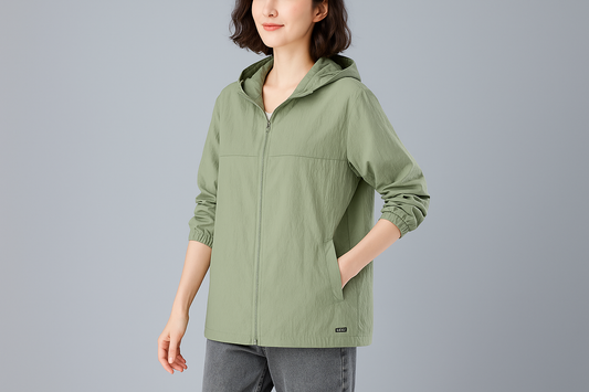 Professional women's oversized windbreaker jacket