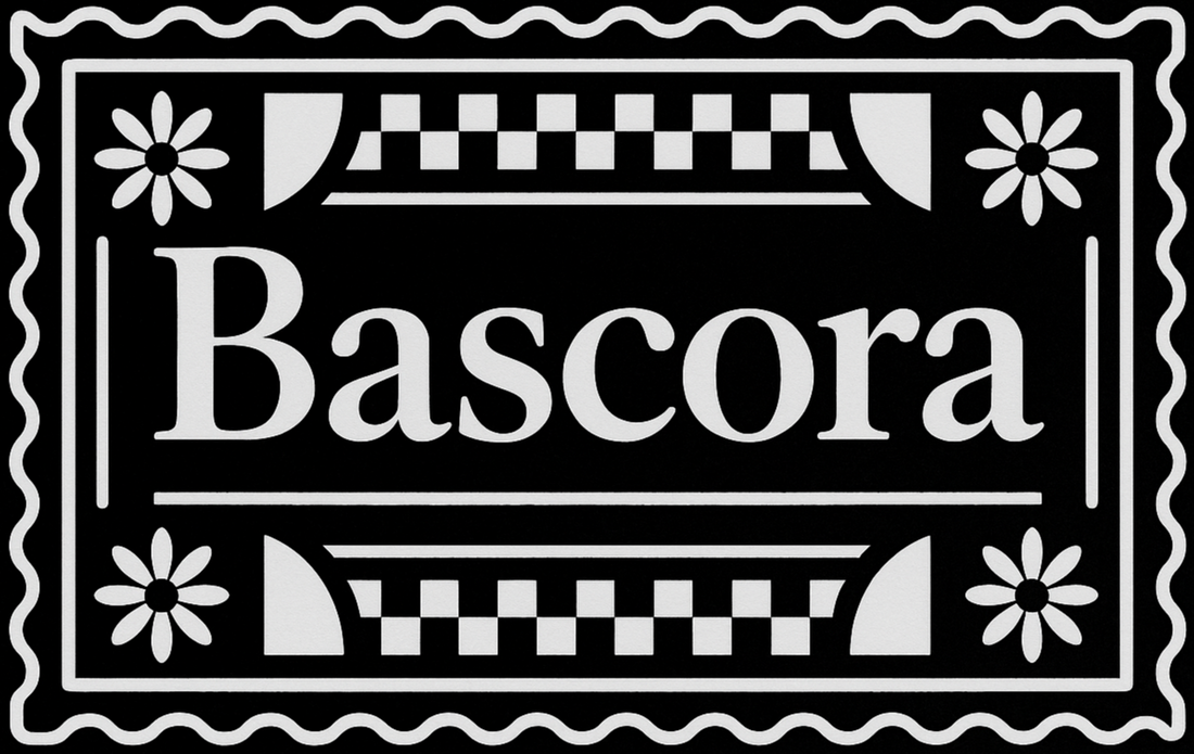 Rectangular Fun Bascora Brand Sticker