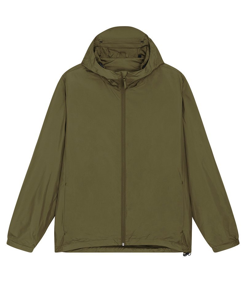 green Recycled Polyester Lightweight Waterproof Jacket | Bascora