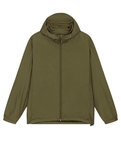 green Recycled Polyester Lightweight Waterproof Jacket | Bascora