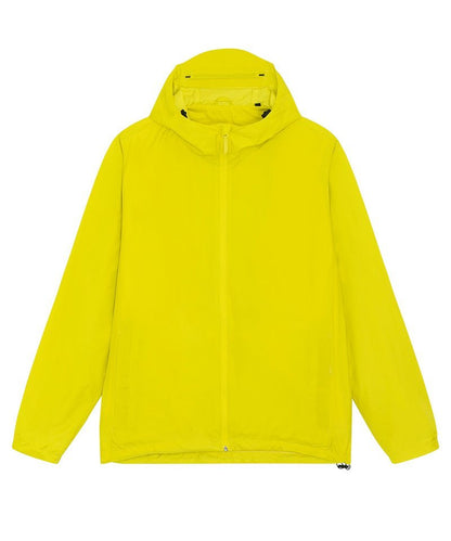 yellow Recycled Polyester Lightweight Waterproof Jacket | Bascora