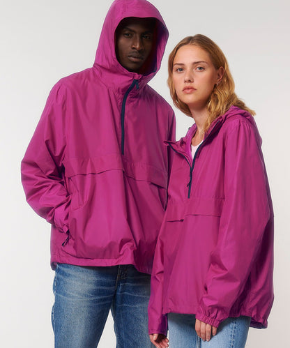 Recycled Polyester Zip Neck Anorak | Bascora