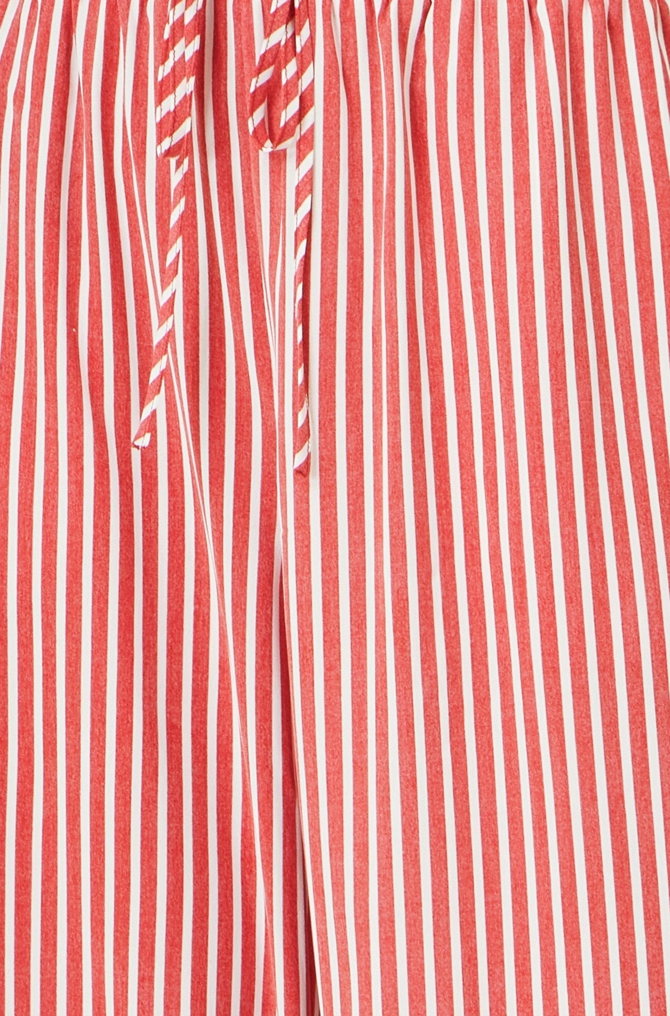Red Stripe Relaxed Trousers - Bascora