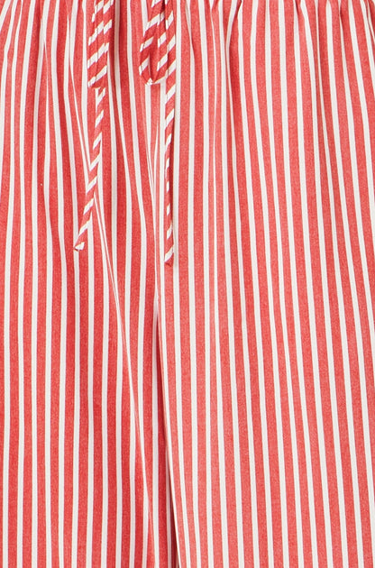 Red Stripe Relaxed Trousers - Bascora