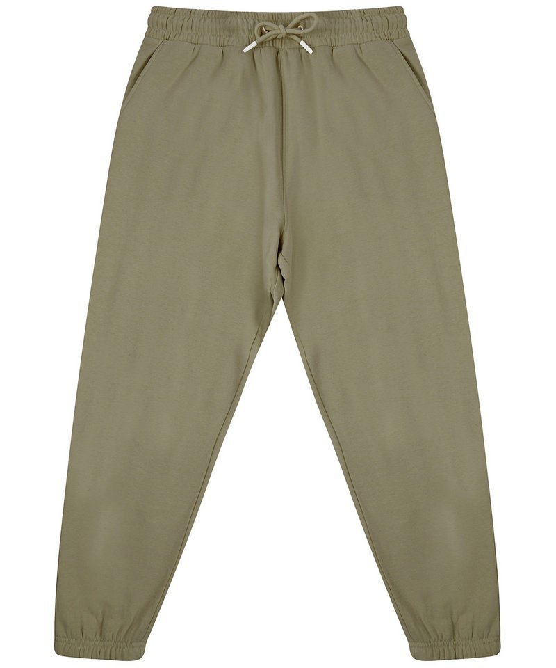 green Regenerated Cotton Jog Pants – Unisex Sustainable Joggers