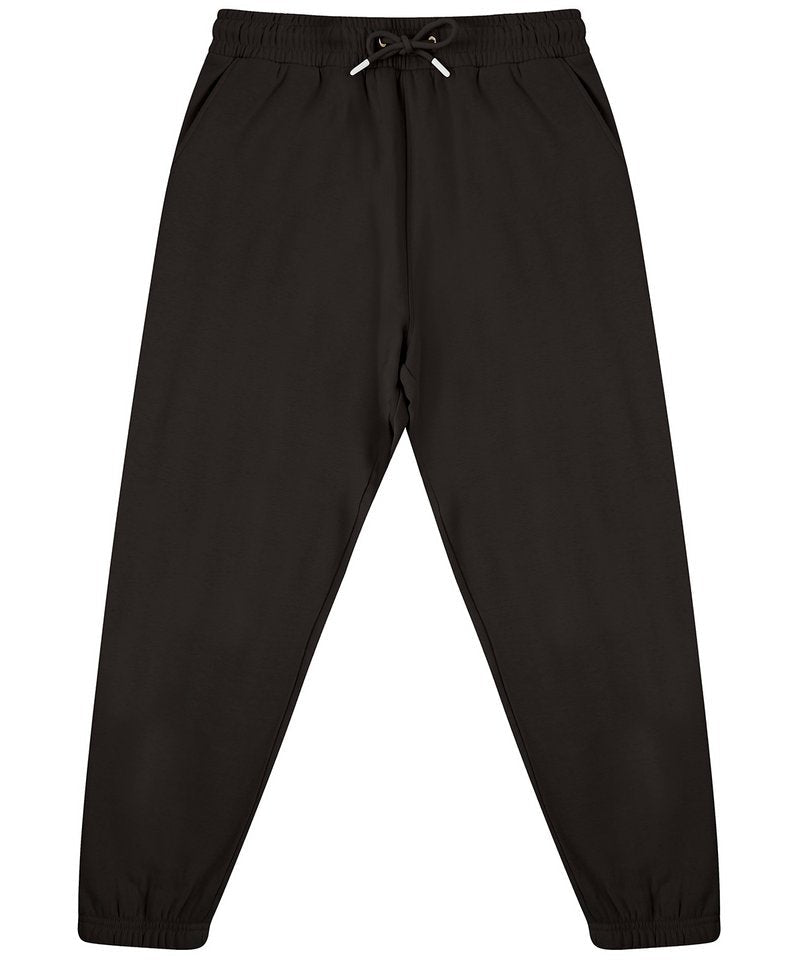 black Regenerated Cotton Jog Pants – Unisex Sustainable Joggers