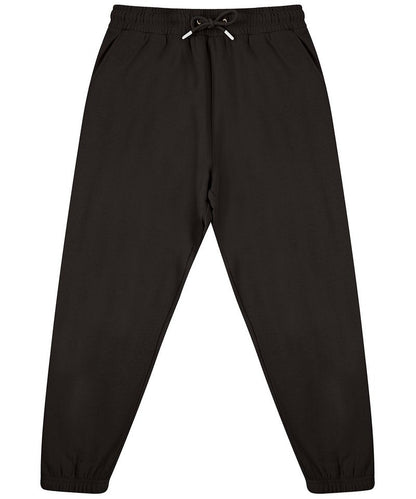 black Regenerated Cotton Jog Pants – Unisex Sustainable Joggers