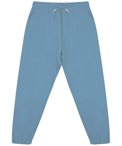 Regenerated Cotton Jog Pants – Unisex Sustainable Joggers blue