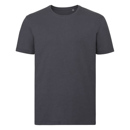 dark grey Russell Men's Pure Organic Tee | Bascora