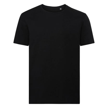 black Russell Men's Pure Organic Tee | Bascora