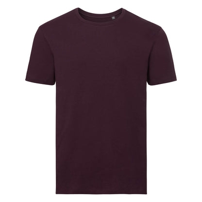 brown Russell Men's Pure Organic Tee | Bascora