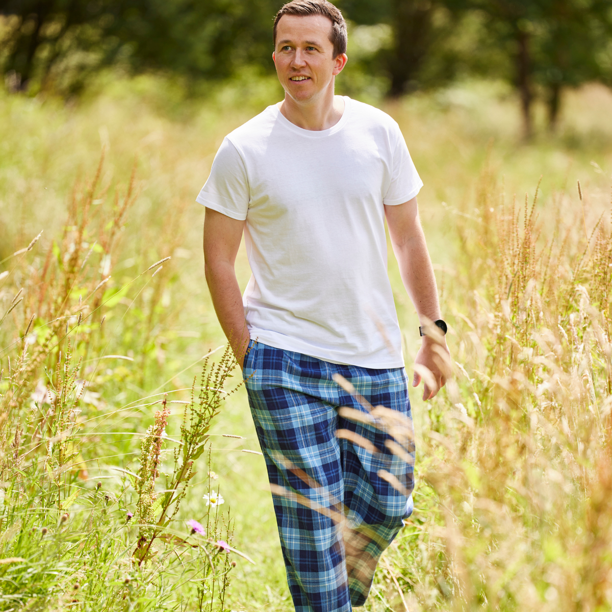 Loungers Men's Organic Brushed Cotton Beluga Trousers