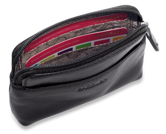 Pia RFID Leather Zip-Top Purse
