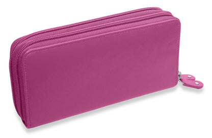 Gabriella RFID Leather Double Zip Around Purse