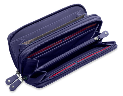Gabriella RFID Leather Double Zip Around Purse
