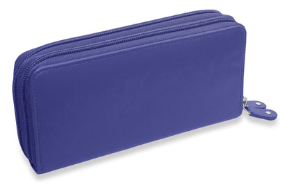 Gabriella RFID Leather Double Zip Around Purse