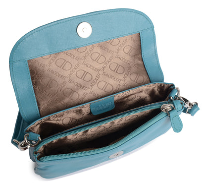 Audrey Leather Crossbody Bag & Clutch