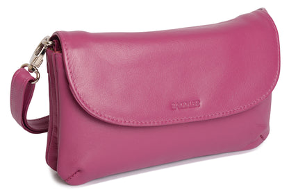 Audrey Leather Crossbody Bag & Clutch