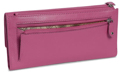 Claire RFID Leather Trifold Purse