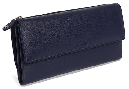 Claire RFID Leather Trifold Purse
