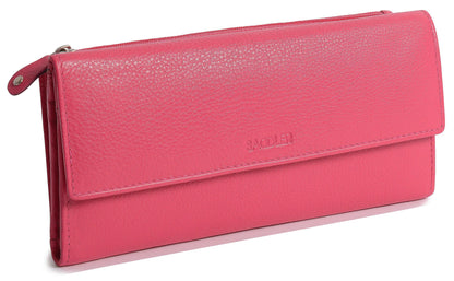 Claire RFID Leather Trifold Purse