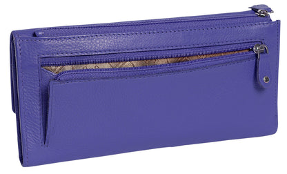 Claire RFID Leather Trifold Purse