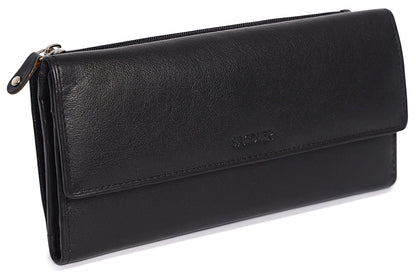 Claire RFID Leather Trifold Purse