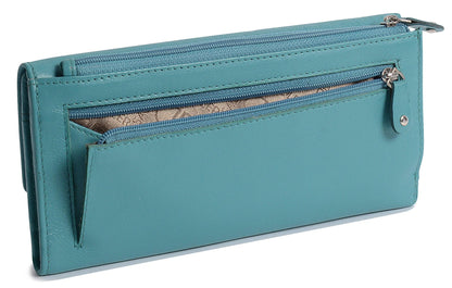 Claire RFID Leather Trifold Purse