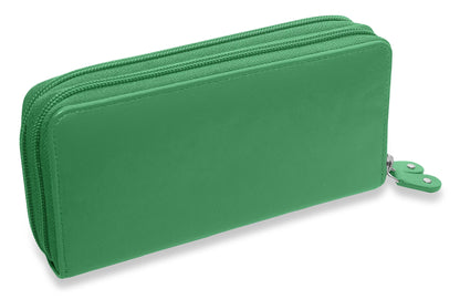 Gabriella RFID Leather Double Zip Around Purse