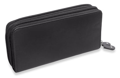 Gabriella RFID Leather Double Zip Around Purse