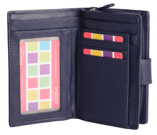 Georgie RFID Leather Double-Sided Purse