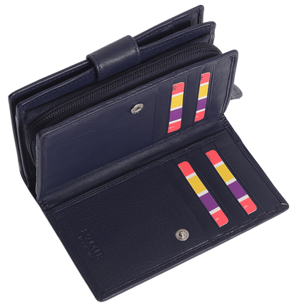 Georgie RFID Leather Double-Sided Purse