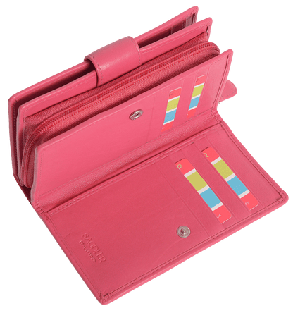 Georgie RFID Leather Double-Sided Purse