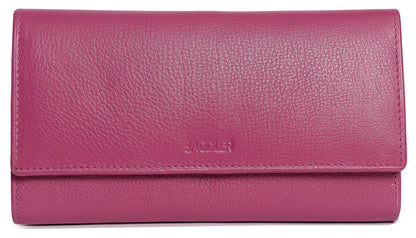Grace RFID Leather Multi-Section Purse