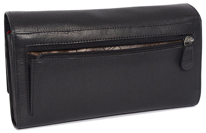 Grace RFID Leather Multi-Section Purse