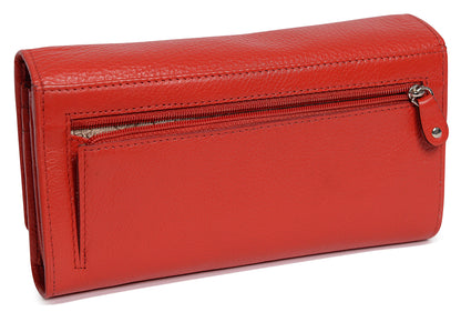Grace RFID Leather Multi-Section Purse