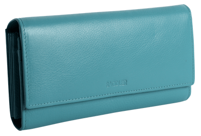 Grace RFID Leather Multi-Section Purse
