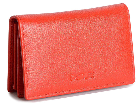 Red wallet with 'S卓尔' branding on a white background