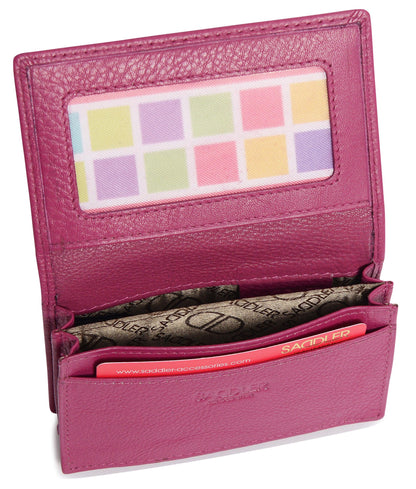 Jessica RFID Leather Card Holder