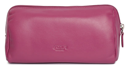 Megan RFID Leather Cosmetic Bag