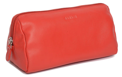 Megan RFID Leather Cosmetic Bag