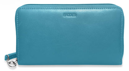 Sophia RFID Leather Zip Around Purse