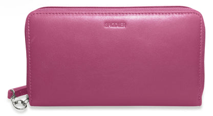 Sophia RFID Leather Zip Around Purse