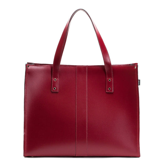 Handmade Leather Shopper – Oxblood