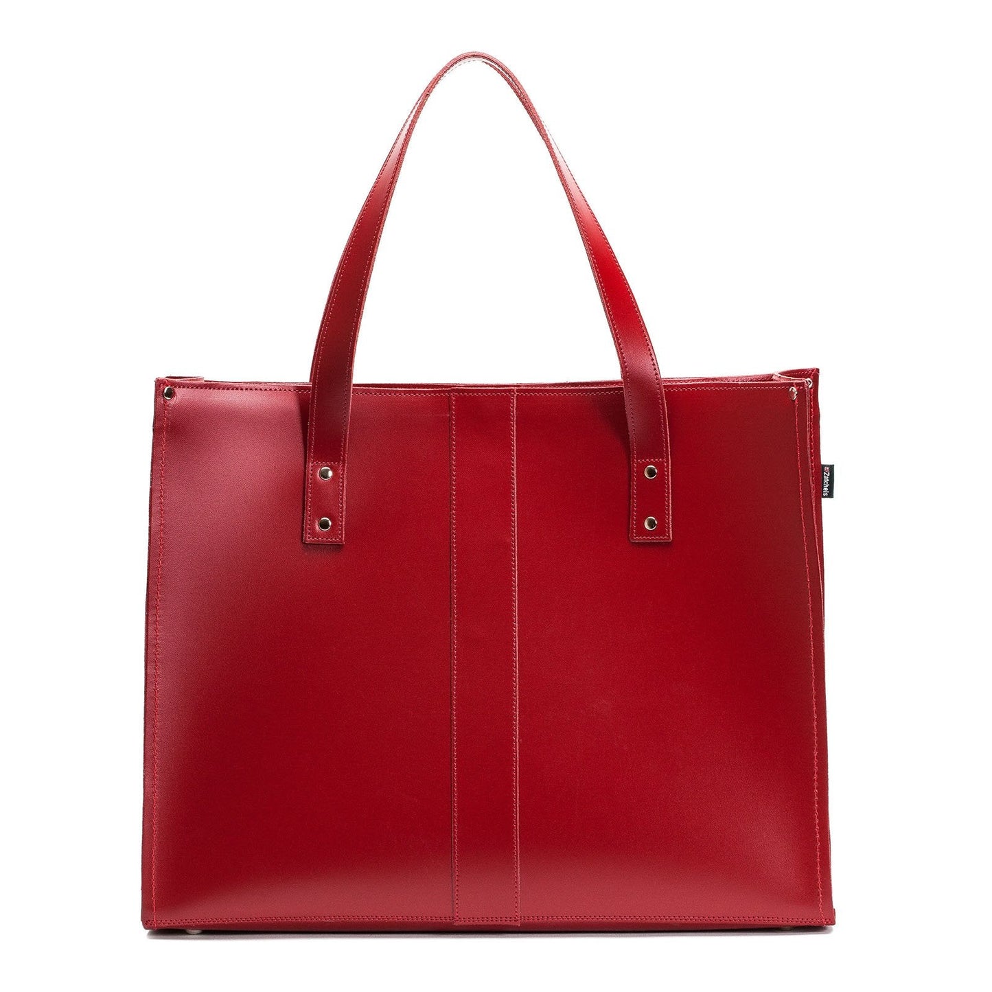 Handmade Leather Shopper – Red