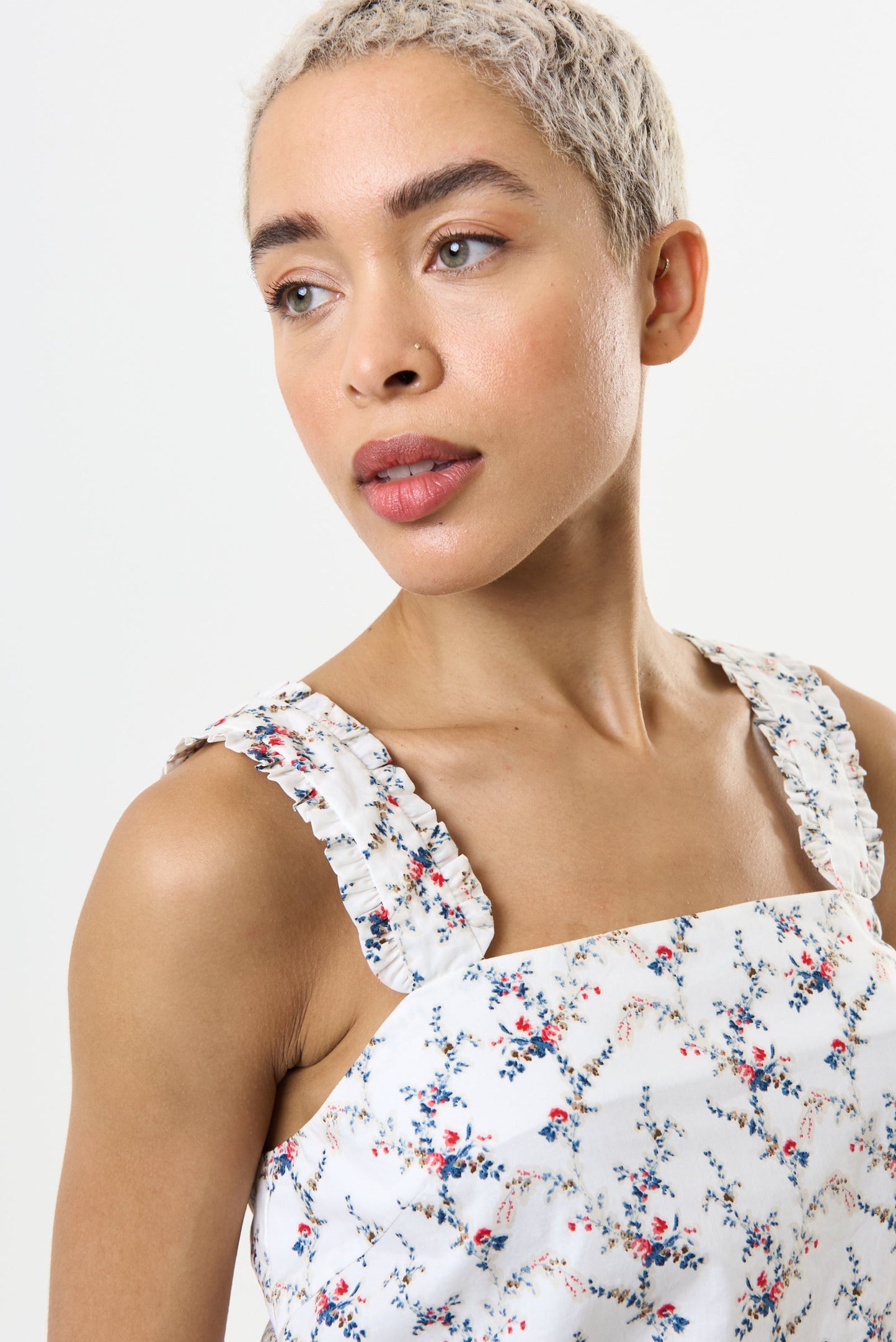 Siena Regency Print Strappy Tie Back Top - Bascora