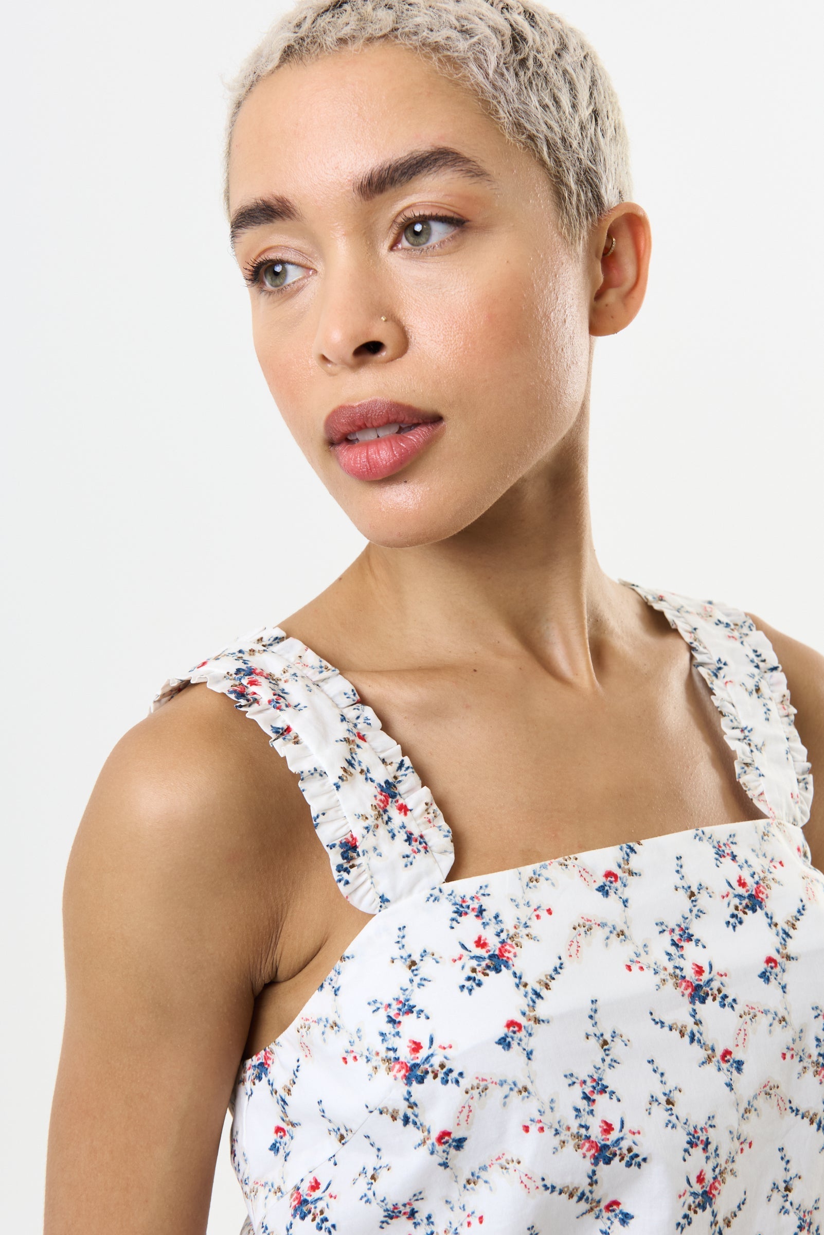 Siena Regency Print Strappy Tie Back Top - Bascora