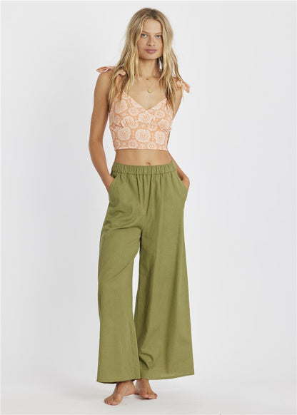 Sisstr Always Golden Cropped Woven Tank - Bascora