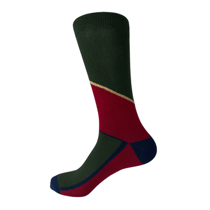 Asymmetric Colour Block Socks Gift Box - 3 Pairs